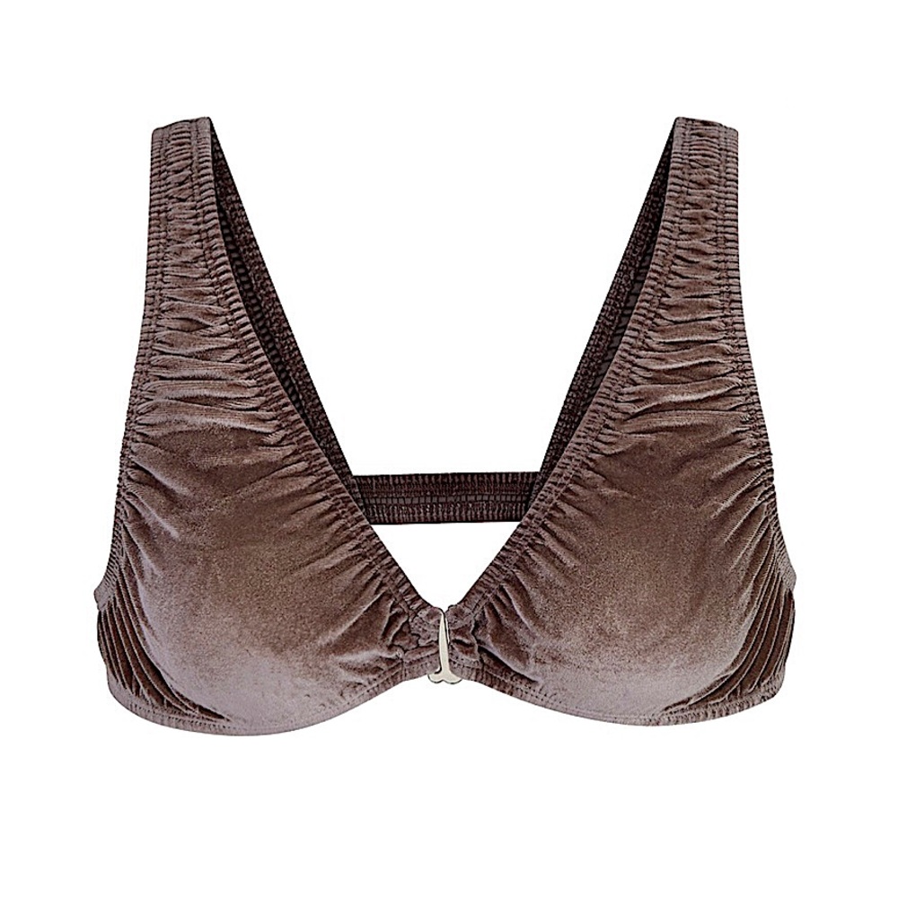 SKIMS Stretch Velvet Collection Bra Bralette in Amethyst - New with Tags! - Picture 3 of 15